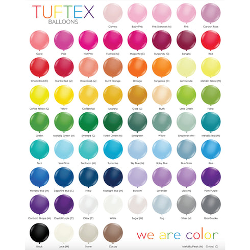 Lace | 17 INCH | Tuftex Latex Balloons | Package 6