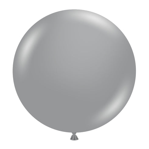 Metallic Silver | 24 INCH | Tuftex Latex Balloons | Each
