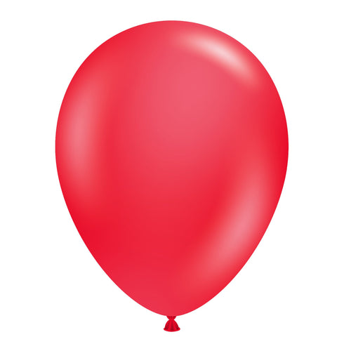 Red | 11 INCH | Tuftex Latex Balloons | Package 10