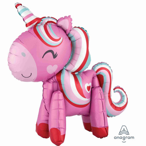 Magical Love Valentine's Day Unicorn Foil Balloons | 22 INCH | Air Fill