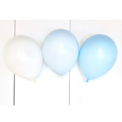 Chalk Blue Ombre Latex Balloons | 5", 11", 16", 24", 36"