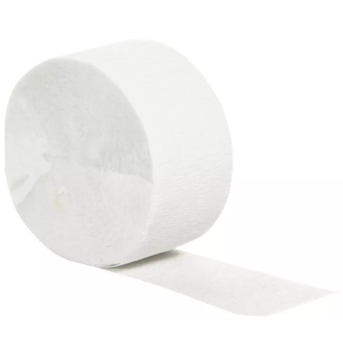 White Crepe Paper Paper Party Streamers | 81'