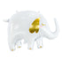 White and Gold Elephant Balloons | 32 INCH