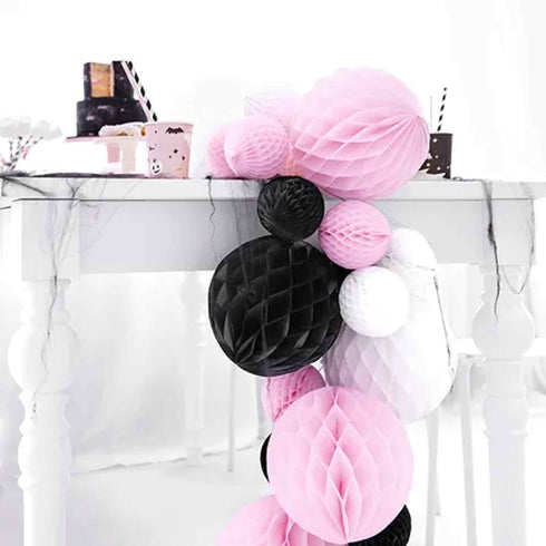 White Honeycomb Ball Decorations | 4 Inch