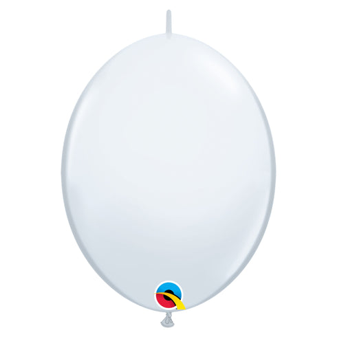 White | 12 INCH | Qualatex QuickLink® Latex Balloons | Package 10