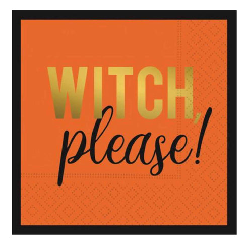 Witch Please Paper Cocktail Napkins | Set 16