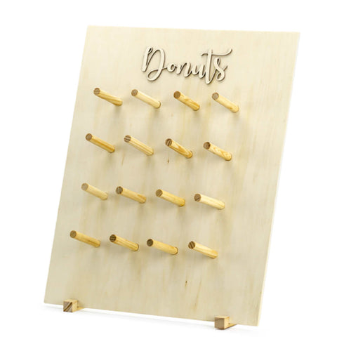 Donut Party Display Stand | Natural Wood