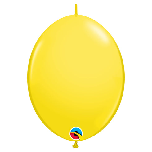 Yellow | 12 INCH | Qualatex QuickLink® Latex Balloons | Package 10