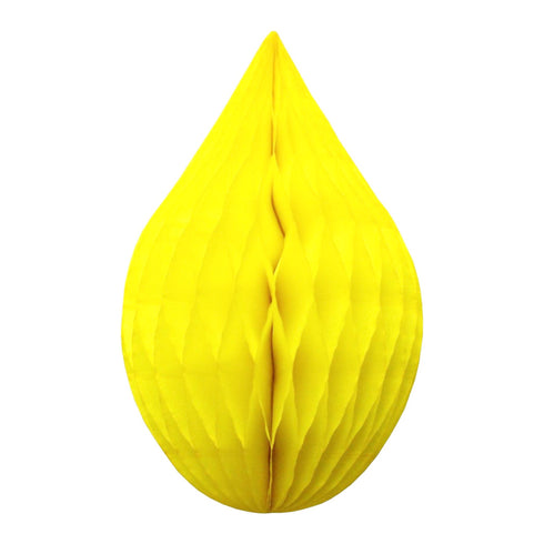 Yellow Rain Drop Honeycomb Decorations | 5 Inch