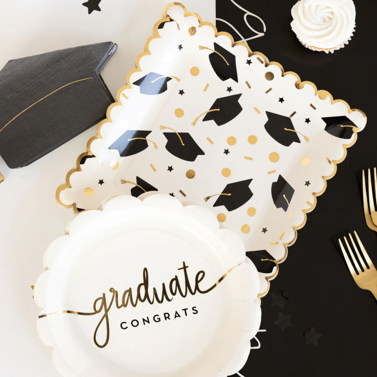 Graduation Cap Paper Party Beverage Napkins | partyHAUS