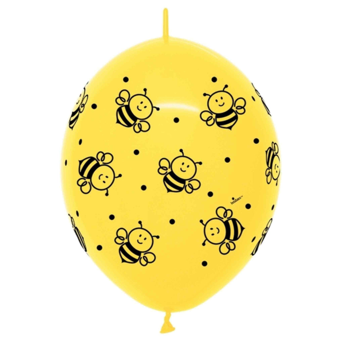 Yellow Bumble Bee Latex Link-O-Loon Balloons | 12 Inch | PartyHAUS