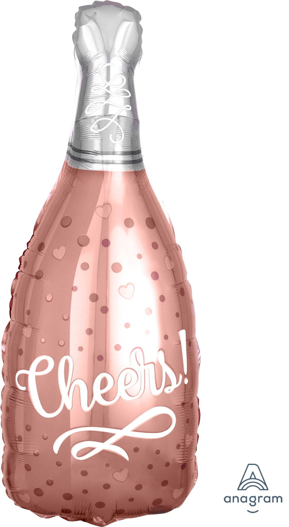 Bash N Splash Printed Rose Gold Bottle Lets Party Foil  Balloon Birthday Bachelor Hen Party 36 Inch Balloon - Balloon