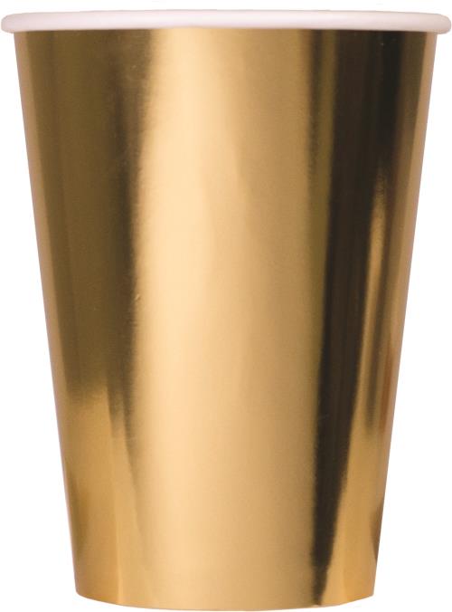 Metallic Gold Paper Party Cups | partyHAUS