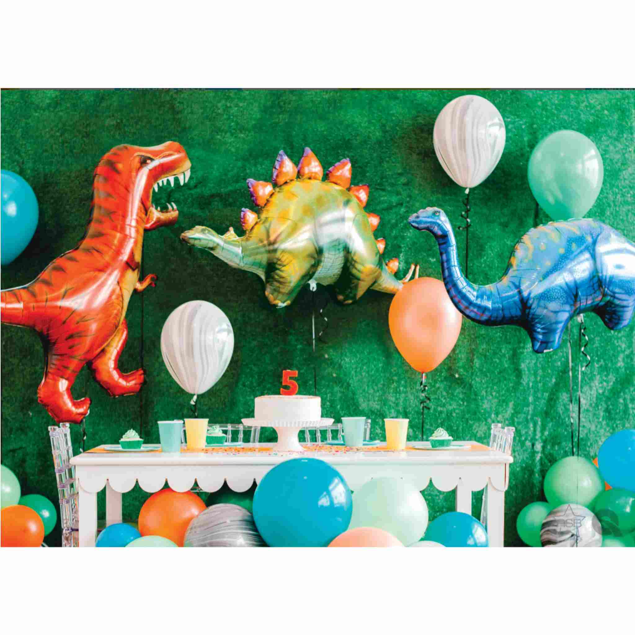 121-Piece Dinosaur Birthday Party Decorations Kit - Foil Balloons & Decor For Kids Dino Theme Parties