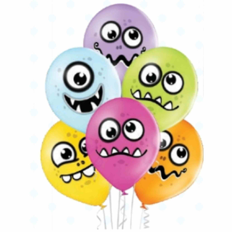 Monster Latex Balloons | Package 6 | partyHAUS