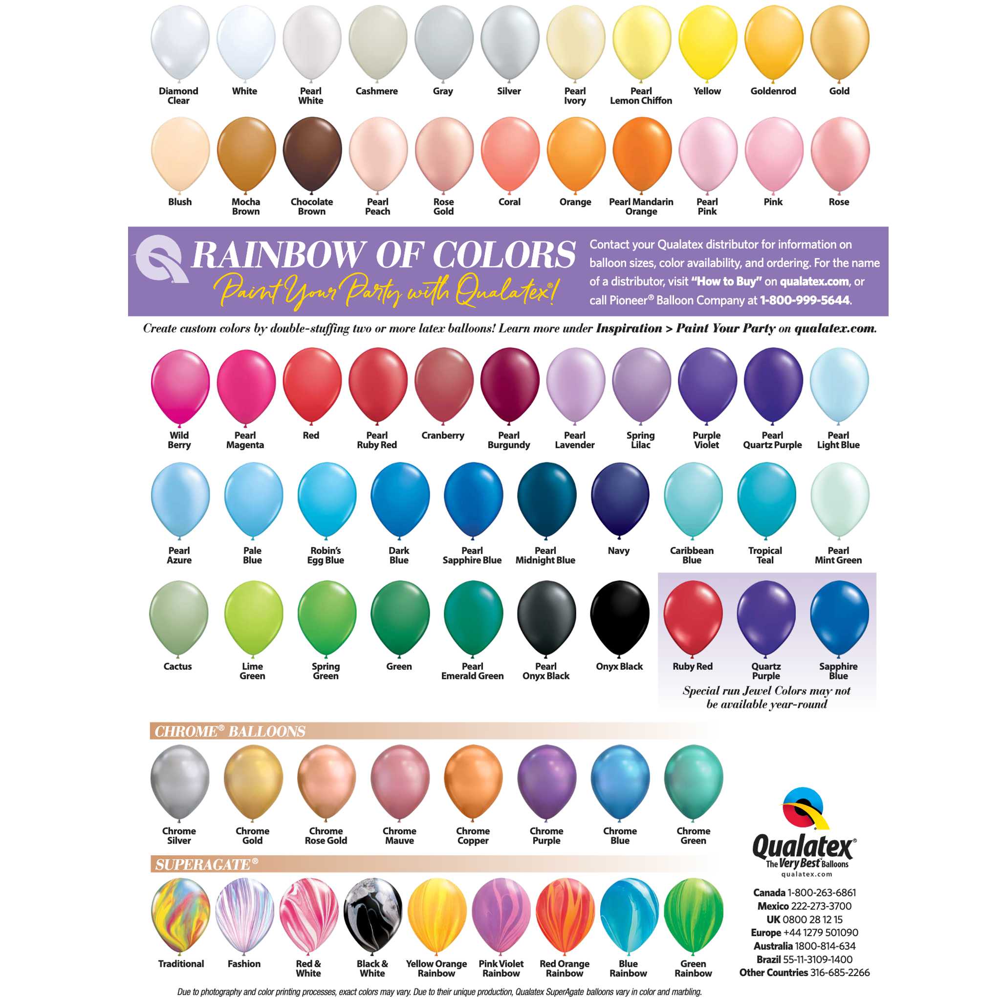 Jewel Tone Foil & Latex Balloon Garland Kit - Blue, Magenta, Pink