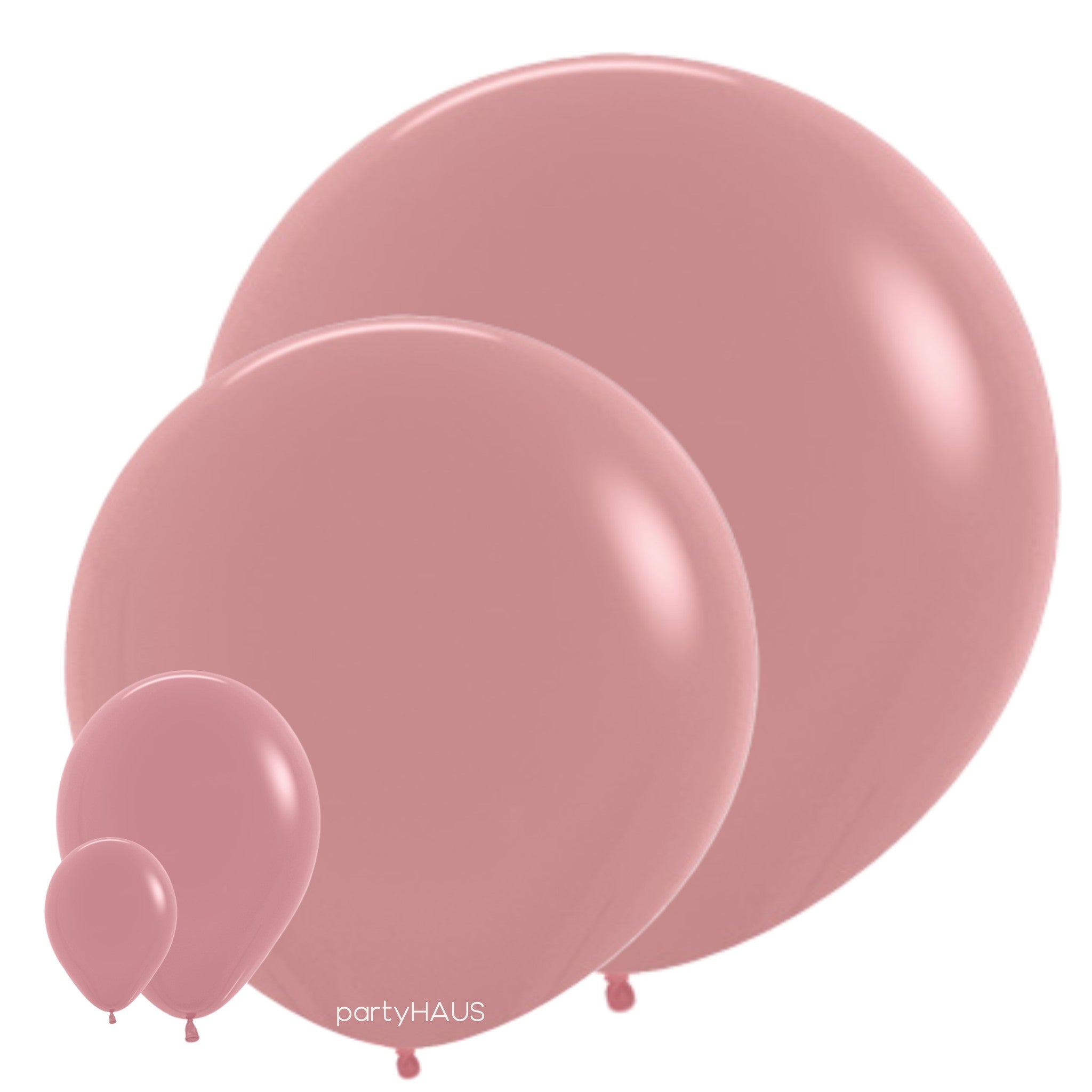 20 Ballons Latex Biodégradables Rose Poudré