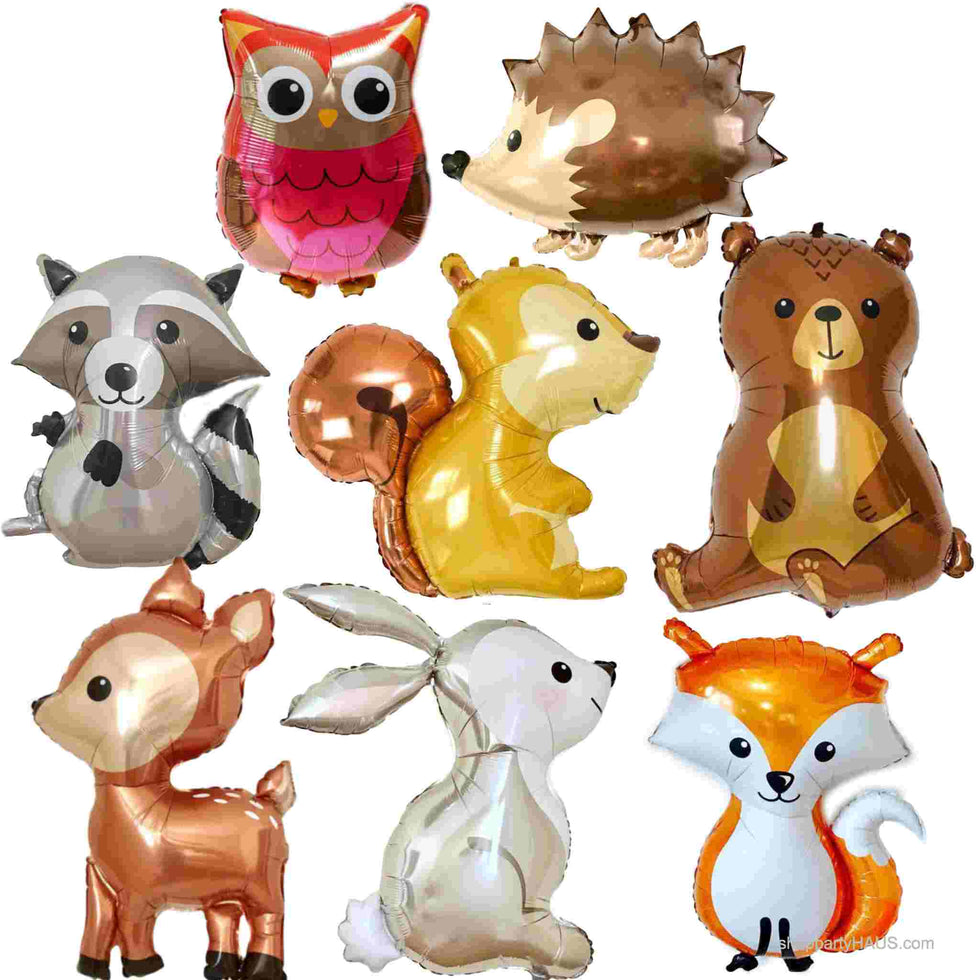 Woodland Animal Foil Balloons Set | partyHAUS