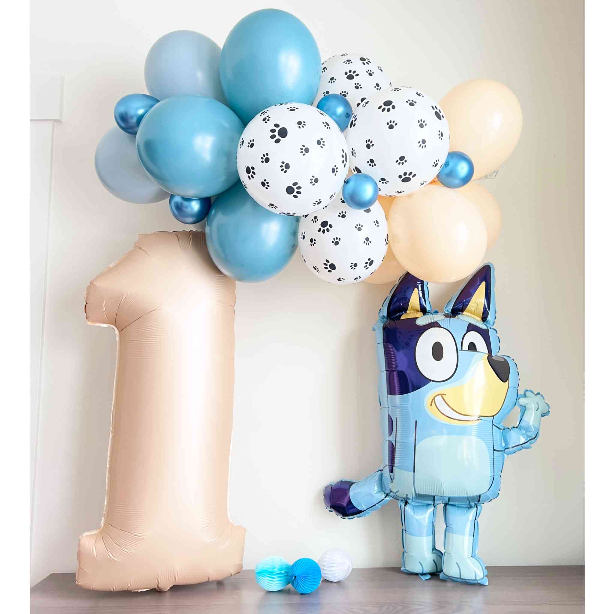 Bluey 1st Birthday Party Supplies Balloon Bouquet Decorations 