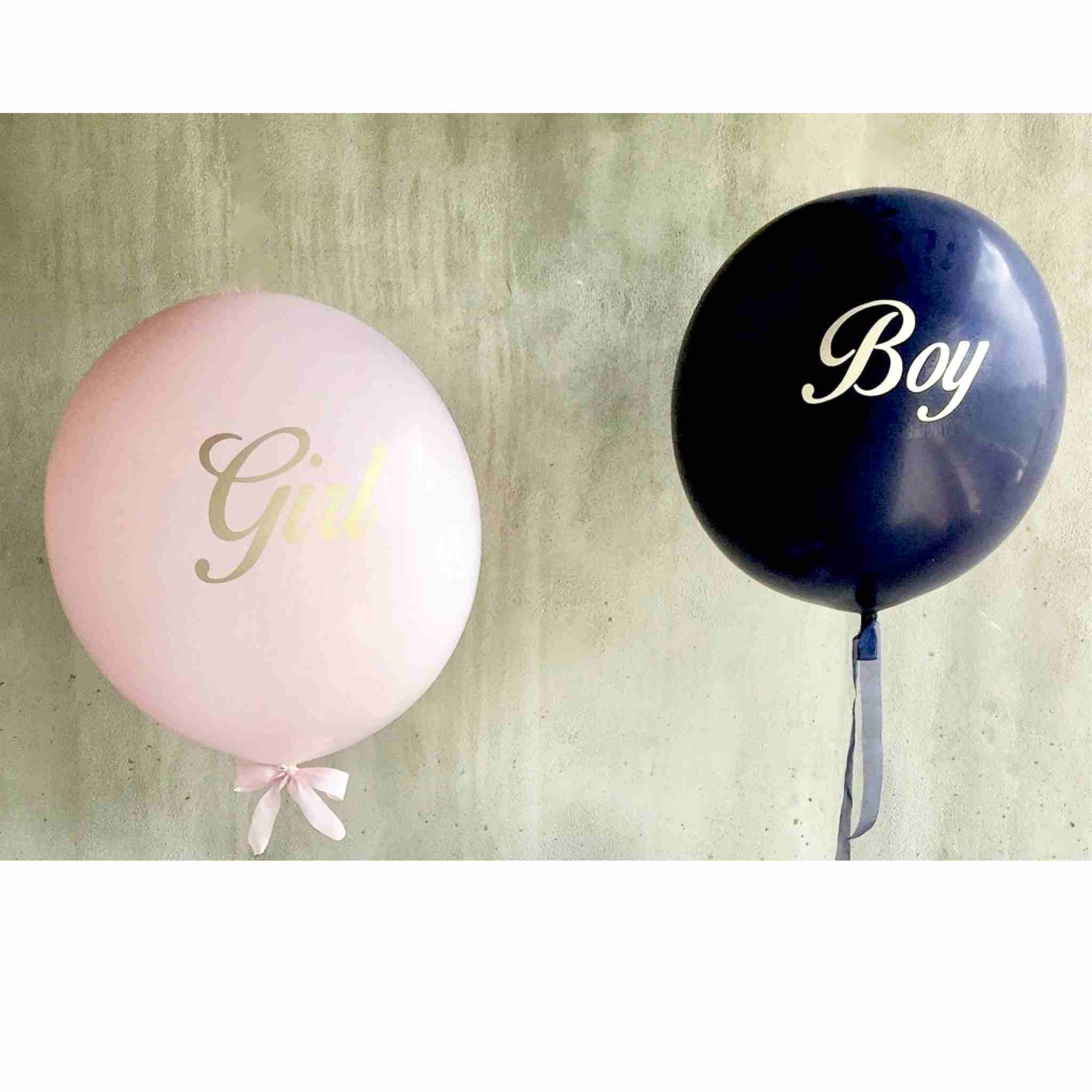 Navy & Pink Gender Reveal Garland Balloon Kit from Ellie's Party Supply