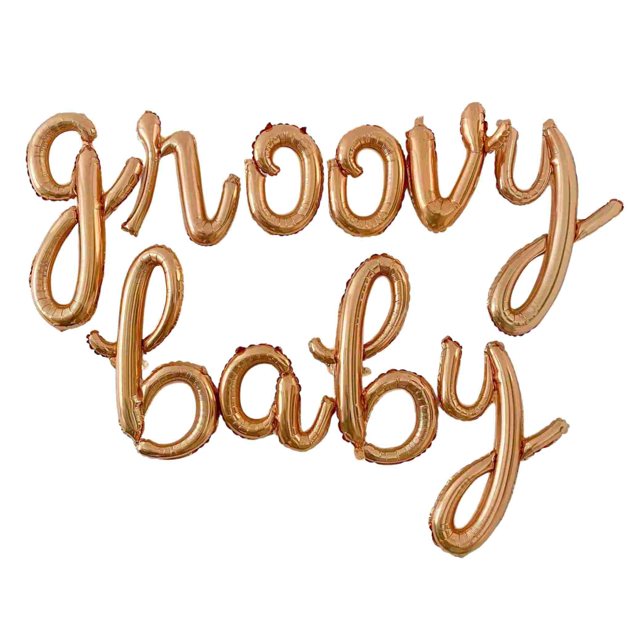 Gold baby balloon deals letters