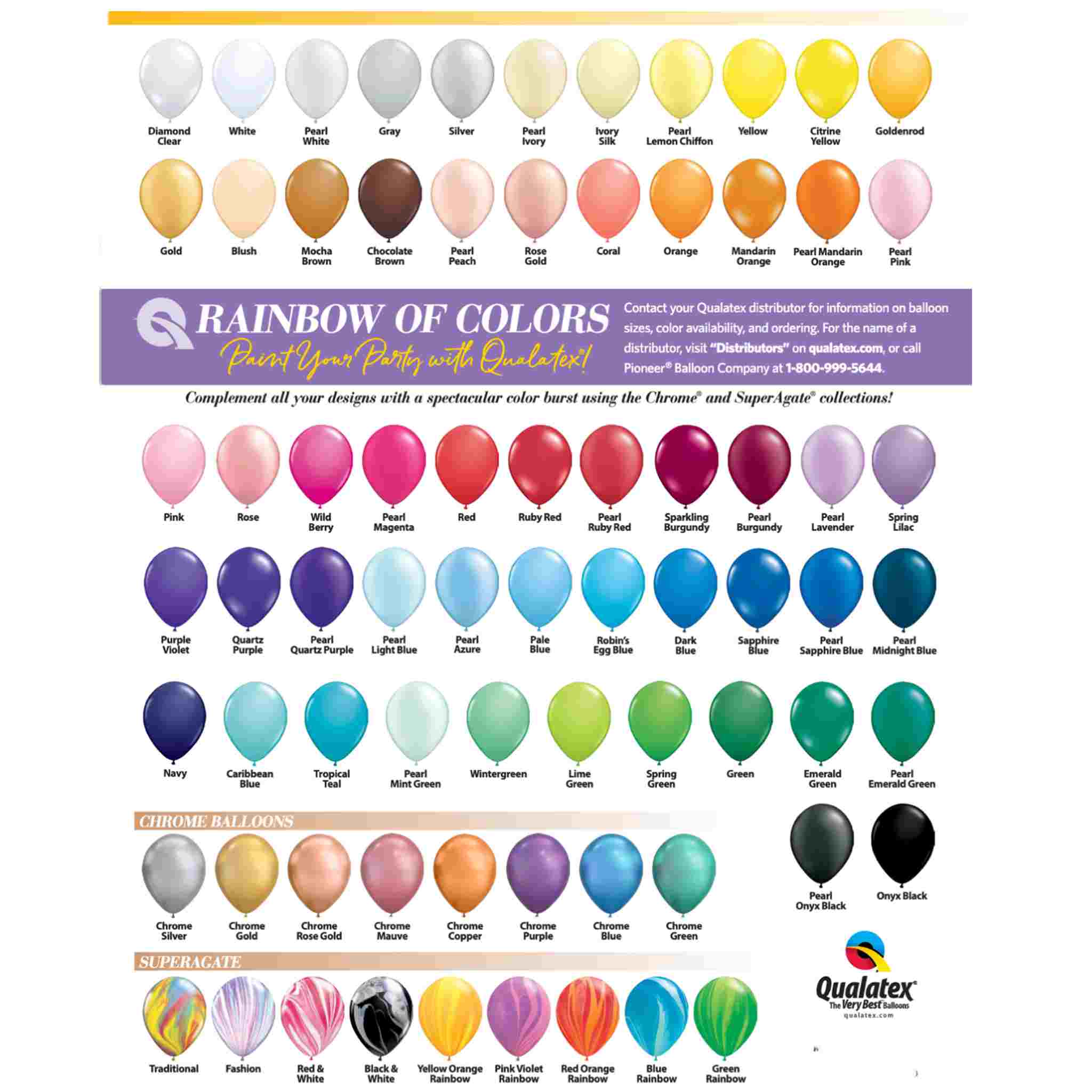 Chrome Mint Pastel Rainbow Balloon Package