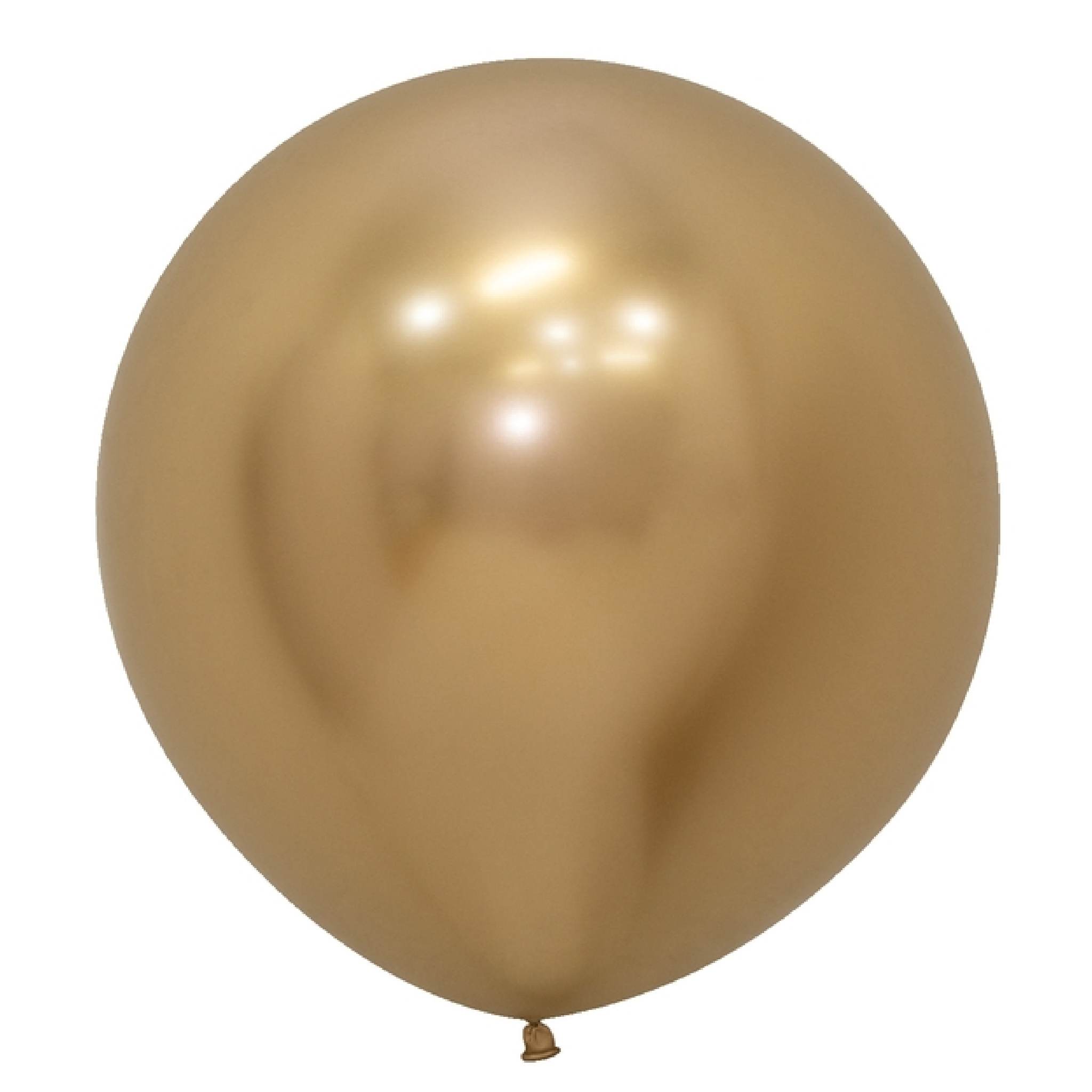 Ballon 18 ans Or métallique en latex de 30 cm REF/BAL00OR01