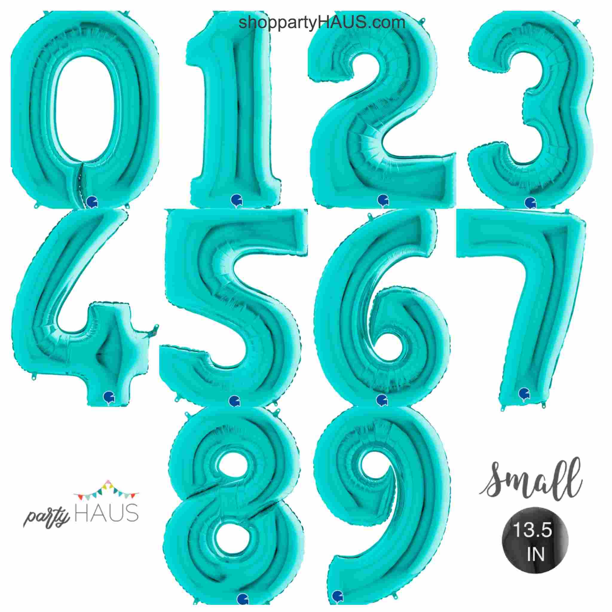 Small deals number balloons